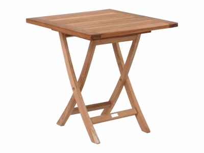 Zebra Poker Tisch 70x70x74cm aus Teakholz