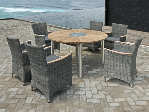 Zebra Gartenm�bel-Set Catax-Status aus recyceltem Teak