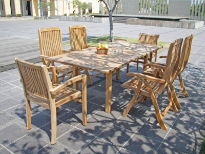 Zebra Gartenm&ouml;bel-Set Bueno-Brasilia Teakholz