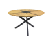 Zebra Oryx Edge Tisch graphit 135cm aus recyceltem Teakholz