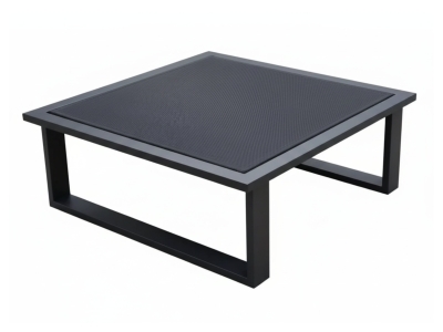 Zebra Belvedere Lounge Hocker graphit Rahmen ohne Polster 73,5 cm x 73,5 cm x 75 cm