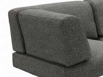 Zebra Belvedere Seitenkissen links 3649 Tuva tweed grey