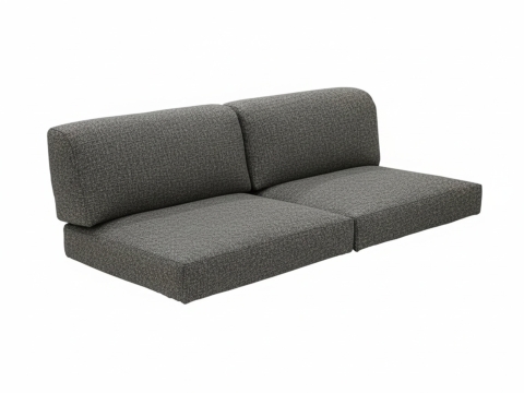 Zebra Belvedere 2-Sitzer, Mitte Kissen-Set 3644 Tuva tweed grey