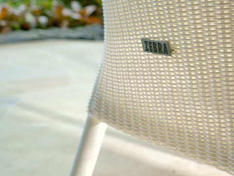 Zebra Hastings Gartenm�bel-Set 1 Rundgeflecht snow white