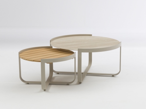 Zebra Fly Lounge Tisch-Set, light taupe