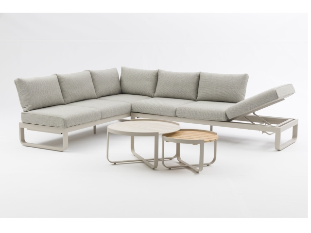 Zebra Fly Lounge Tisch-Set, light taupe