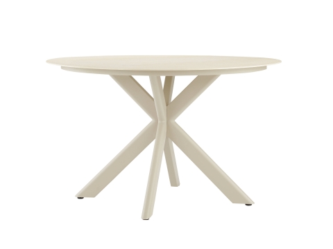 Zebra Mantis Tisch 120x120x74cm light taupe