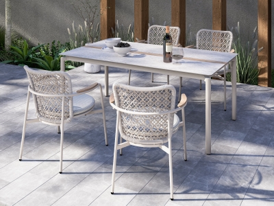 Zebra Liox Gartenm&ouml;bel-Set Tisch 180x100x75cm